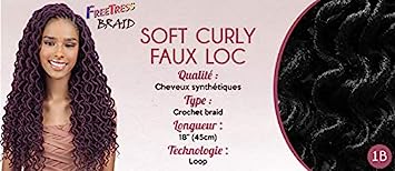 FREETRESS: 2X SOFT CURLY FAUX LOC 18" CROCHET BRAIDS