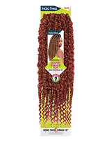 MULTI PACK DEALS! Janet Collection Synthetic Hair Crochet Braids NALA TRESS Boho Twist Braid 18" (5-PACK, 1B)