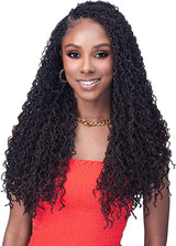 Laude Crochet Braids African Roots Braid Collection Micro Locs 18" (Kimi Locs) (Pack of 3, 3T1B/30/27)