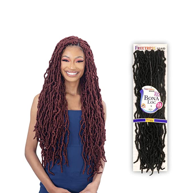 FreeTress Crochet Braids 3X Bona Loc 24" (1-PACK, 2)