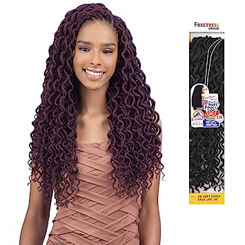 FREETRESS: 2X SOFT CURLY FAUX LOC 18" CROCHET BRAIDS