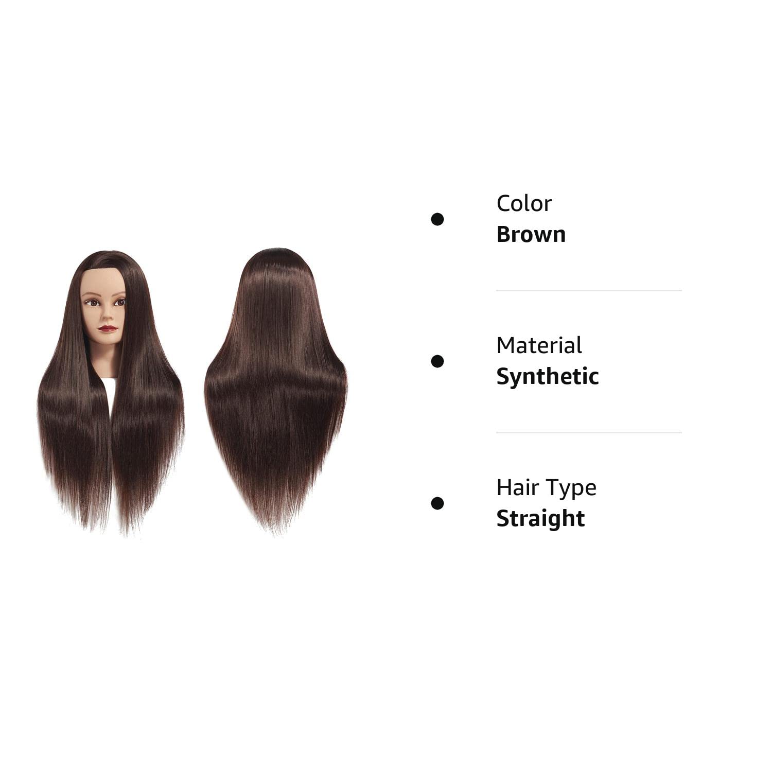 Training Head 26-28 Mannequin Head Hair Styling Manikin Cosmetology –  Beauty & Beyond