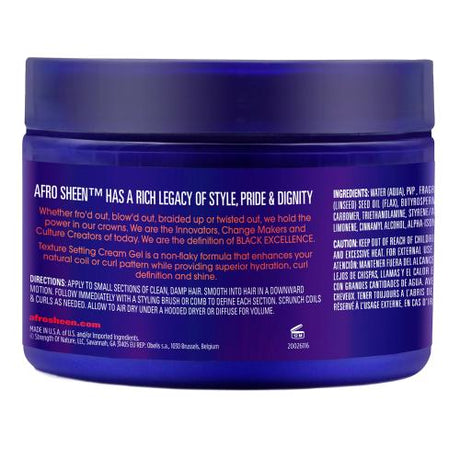 Afro Sheen Texture Setting Cream Gel Long Lasting 12oz/ 340g Find Your New Look Today!