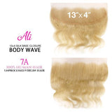 Ali Unprocessed 100% Virgin Human Hair Weave 13X4 Ear To Ear Frontal Closure ALI134D Body Find Your New Look Today!