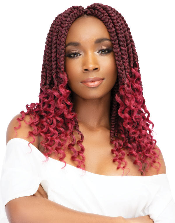 BOX BRAID 12″ CURLY FINISH