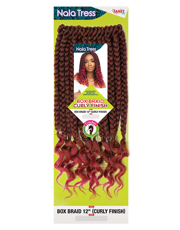 BOX BRAID 12″ CURLY FINISH