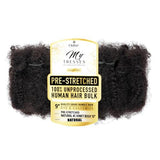 My Tresses Gold Label Unprocessed Human Hair Bulk Pre-Stretched Natural 4C Afro Kinky Bulk 12"