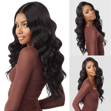 Sensationnel Human Hair Blend HD Lace Front Wig Cloud 9 What Lace Swiss Lace 13X6 Aziza 26"