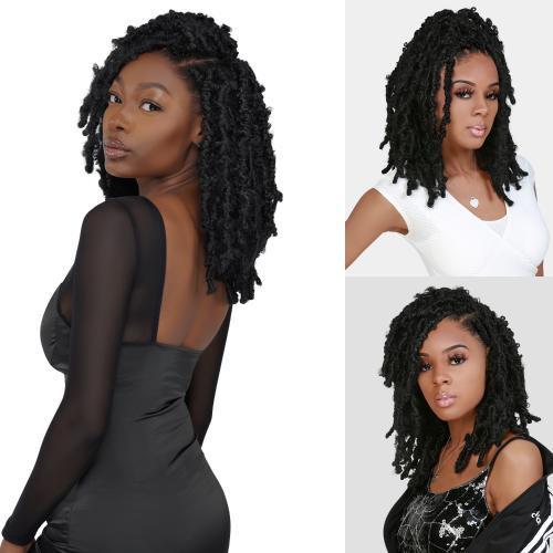 Authentic Synthetic Hair Crochet Braids 6X Value Pack Butterfly Locs 12"