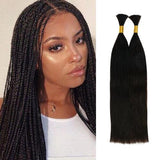 Starlet 100% Virgin Unprocessed Human Braiding Hair Straight Bulk (18"-20")