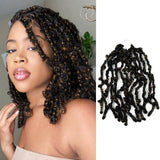 Authentic Synthetic Hair Crochet Braids 6X Value Pack Butterfly Locs 12"