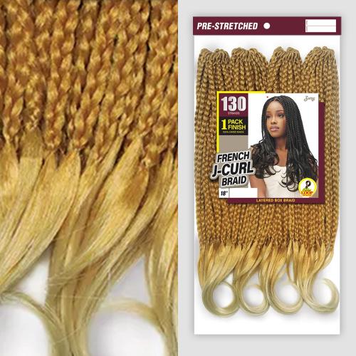 Royal Zury Crochet Braids Hand Made French J-Curl Braid 18"