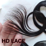 Celebrity 100% Human Hair HD Lace Reusable Fake Baby Hair Edge 2pcs C-Shape Find Your New Look Today!