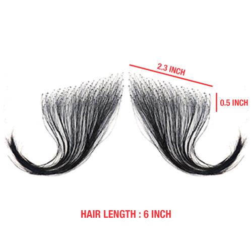 Celebrity 100% Human Hair HD Lace Reusable Fake Baby Hair Edge 4pcs I & V-Shape Find Your New Look Today!