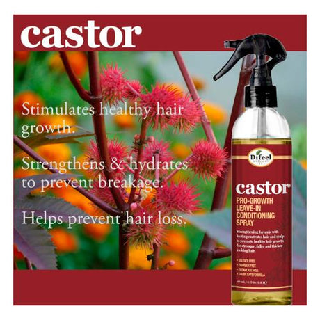 Difeel Castor Pro-Growth Leave-In Conditioning Spray 6 oz Find Your New Look Today!