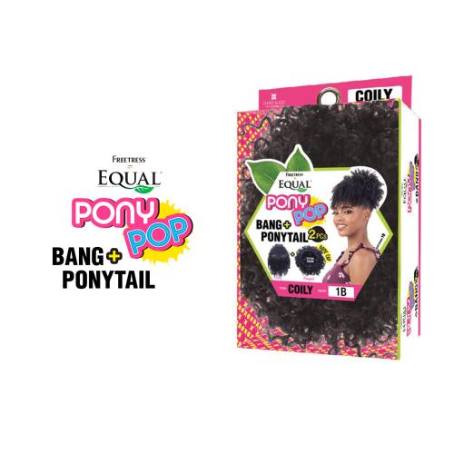 Freetress Equal Drawstring Bang N Ponytail Pony Pop Coily Find Your New Look Today!