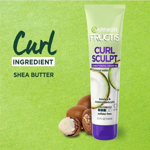 Garnier Fructis Style Curl Sculpt Conditioning Cream Gel Extra Strong Hold 5.1oz/ 150ml Find Your New Look Today!