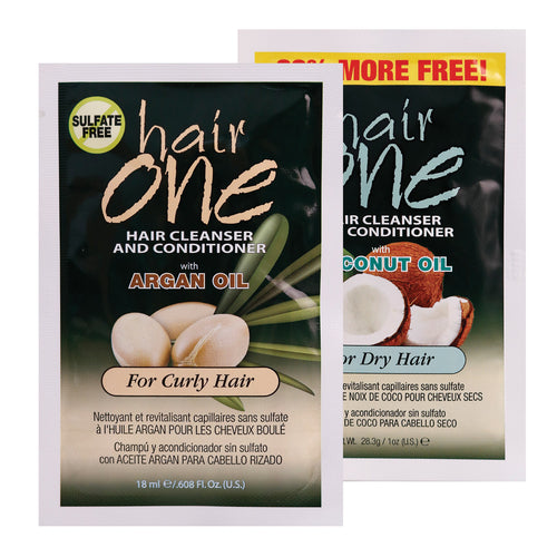 Hair One Hair Cleanser & Conditioner 18ml (Sulfate FREE Shampoo) Find Your New Look Today!