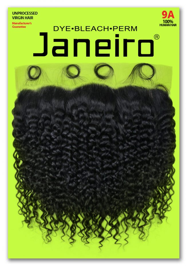 JANEIRO 13X4 FRONTAL-BOHEMIAN CURL 100% UNPROCESSED VIRGIN HUMAN HAIR