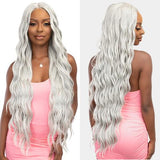 Janet Collection Human Hair Blend HD Swiss Lace Front Wig Remy Illusion X-Long Hibo Find Your New Look Today!