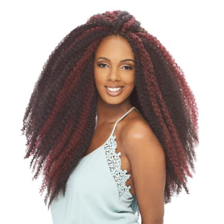 Janet Collection Synthetic Hair Braids Noir Afro Twist Braid (Marley Braid) (4-Pack, 1) Find Your New Look Today!