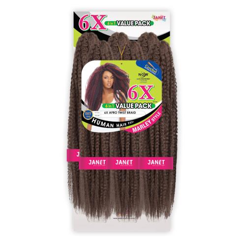 Janet Collection Synthetic Hair Braids Noir Afro Twist Braid (Marley Braid) (4-Pack, 1) Find Your New Look Today!