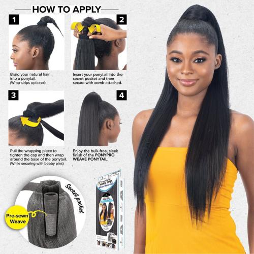 Milky Way Weave Organique Pony Pro Ponytail Sleek Straight Find Your New Look Today!