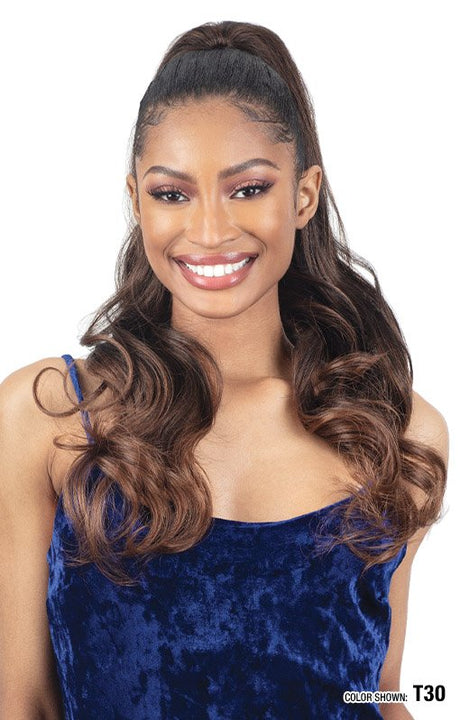 SHAKE-N-GO FREETRESS LITE DRAWSTRING PONYTAIL - ELEGANT CURL 22"