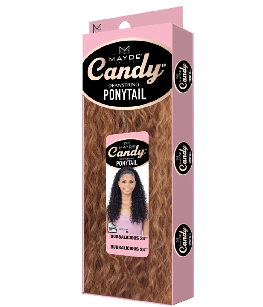 MAYDE BEAUTY CANDY DRAWSTRING PONYTAIL - BUBBALICIOUS 24"