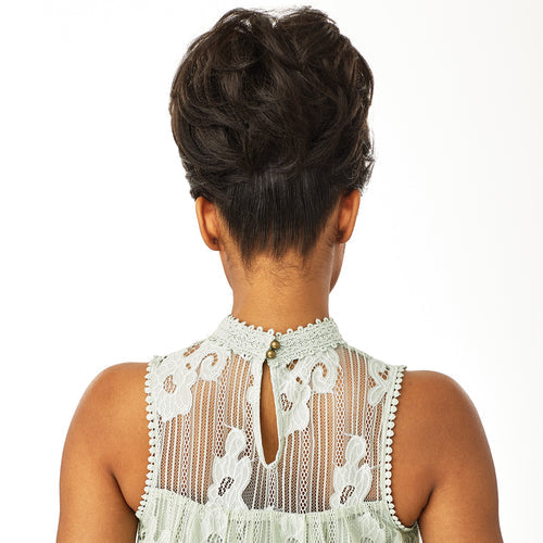 Sensationnel Synthetic Hair Bun & Bang Instant Bun With Bang Evonne Find Your New Look Today!