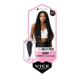 Sensationnel Weave Vice Bundles 3X Multi Pack Deep With 2X5 HD Lace Closure Find Your New Look Today!