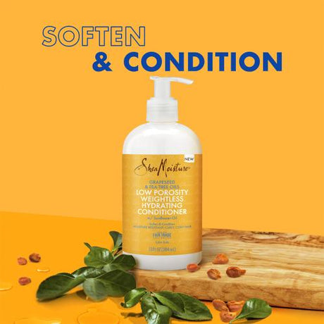 Shea Moisture Grapeseed & Tea Tree Oils Low Porosity Weightless Hydrating Conditioner 13oz Find Your New Look Today!