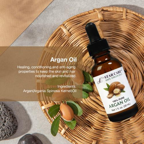 Star Care 100% Pure Argan Oil 1oz/ 30ml Find Your New Look Today!