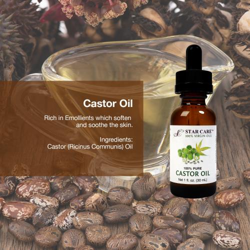 Star Care 100% Pure Castor Oil 1oz/ 30ml Find Your New Look Today!