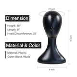 Studio Limited Professional Plastic Mannequin Head (Black), Durable Women Model Wig Stand Display Find Your New Look Today!