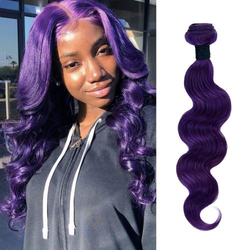 Uniq Hair 100% Virgin Human Hair Brazilian Bundle Hair Weave 9A Body #PURPLE Find Your New Look Today!