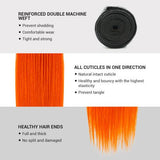 Uniq Hair 100% Virgin Human Hair Brazilian Bundle Hair Weave 9A Straight #OTORANGE 3Pcs Find Your New Look Today!