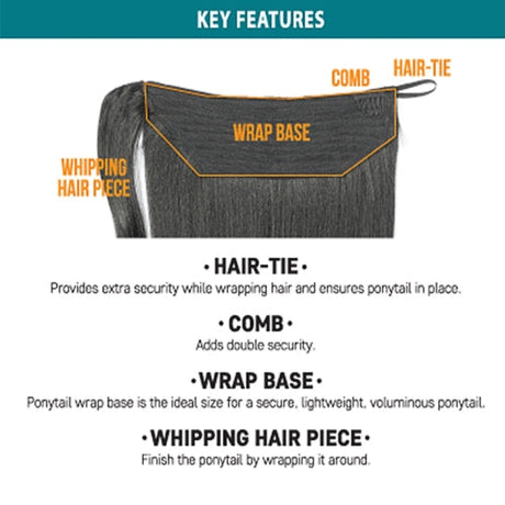 Zury Ponytail Hair-Tie EZ Wrap Body Find Your New Look Today!