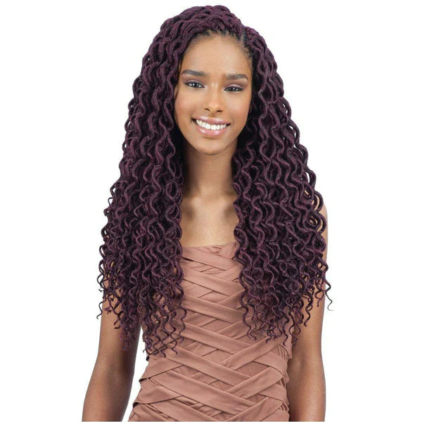 FREETRESS: 2X SOFT CURLY FAUX LOC 18" CROCHET BRAIDS