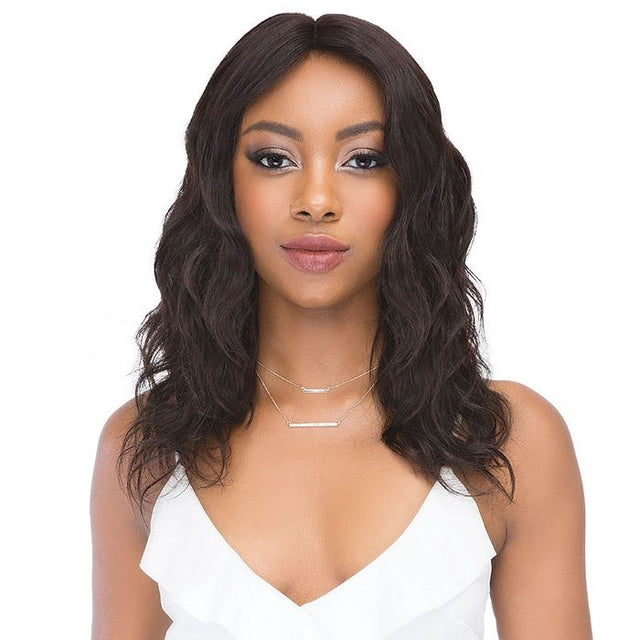 Janet Collection 100% Natural Virgin Remy Human Hair 4X4 FREE PART NATURAL WIG 18"-20" - Hollywood Beauty STL